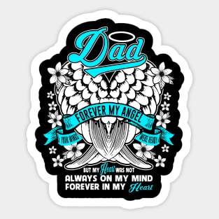 Dad Forever My Angel Sticker